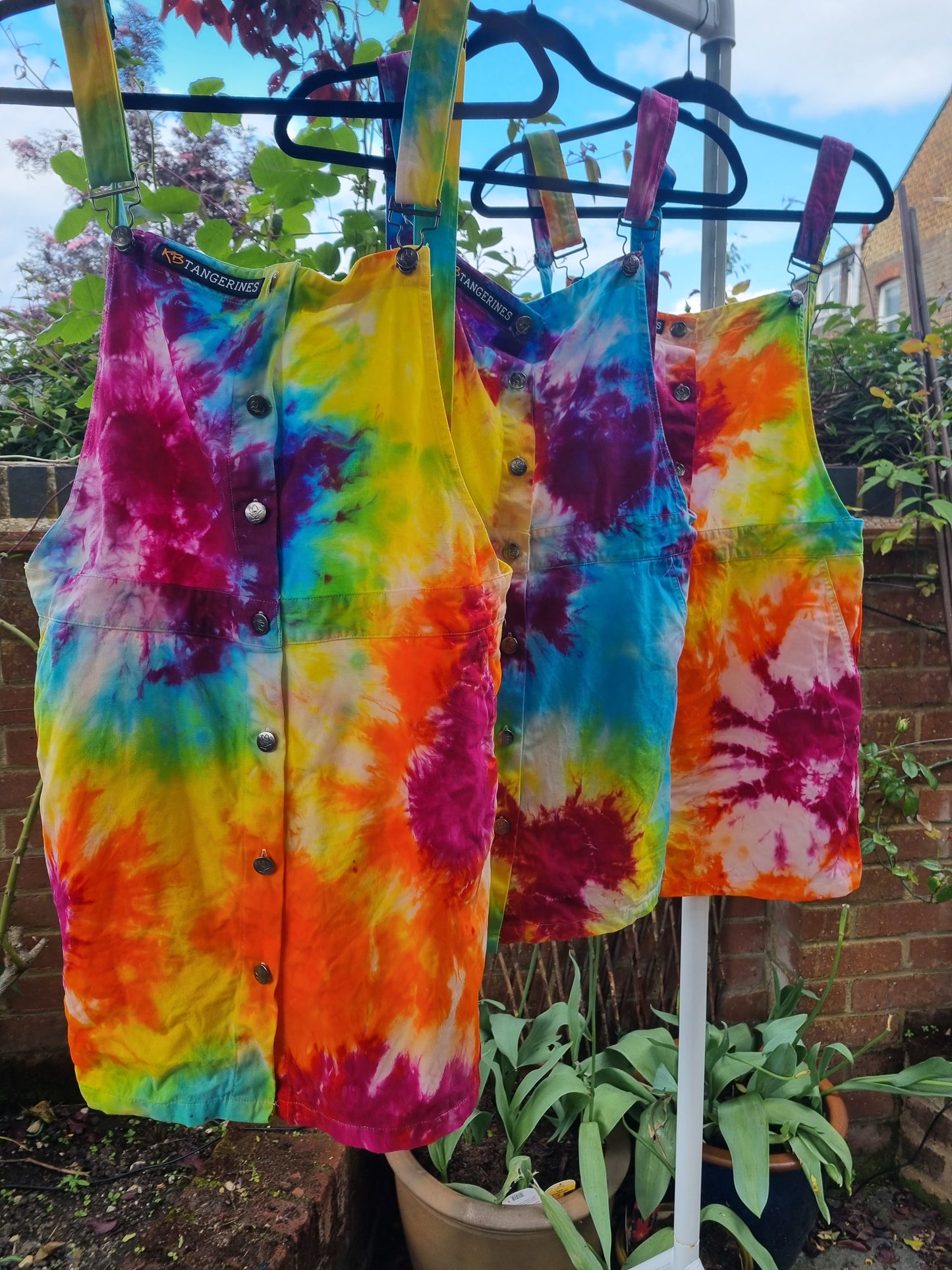 Tie-Dye Dungaree Dress - Adult