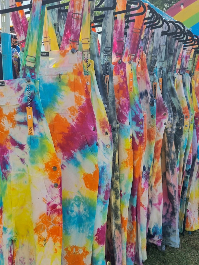 Tie-Dye Dungarees - Adult
