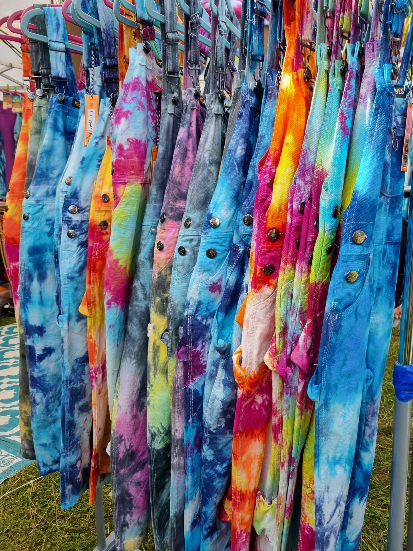 Tie-Dye Dungarees - Adult