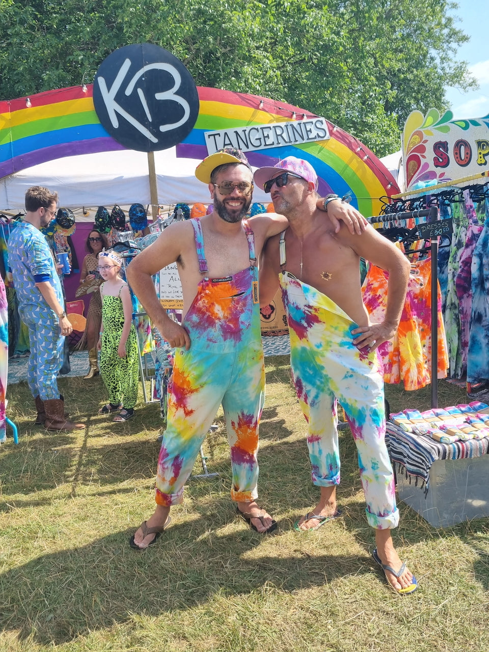 Tie-Dye Dungarees - Adult