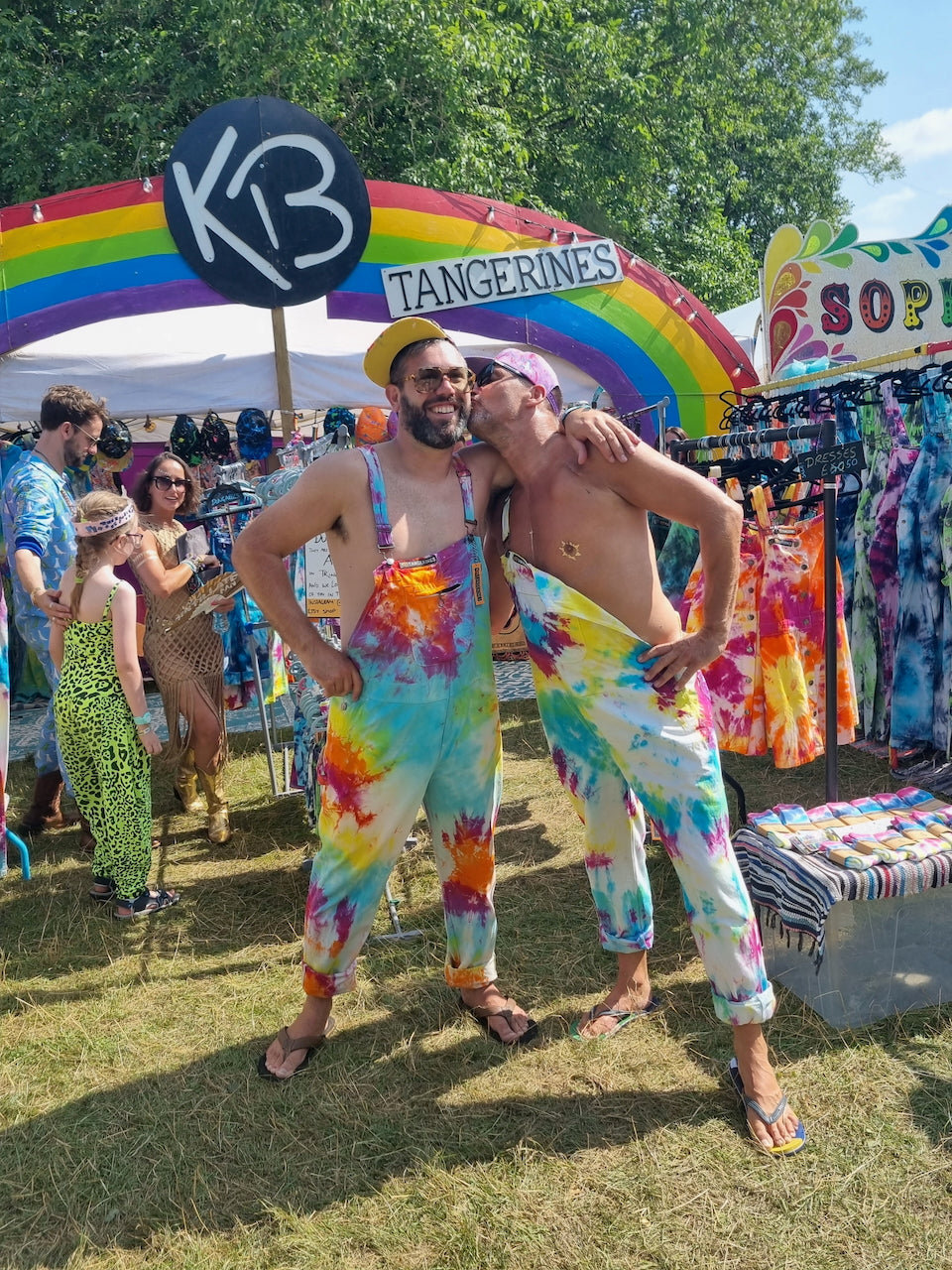 Tie-Dye Dungarees - Adult