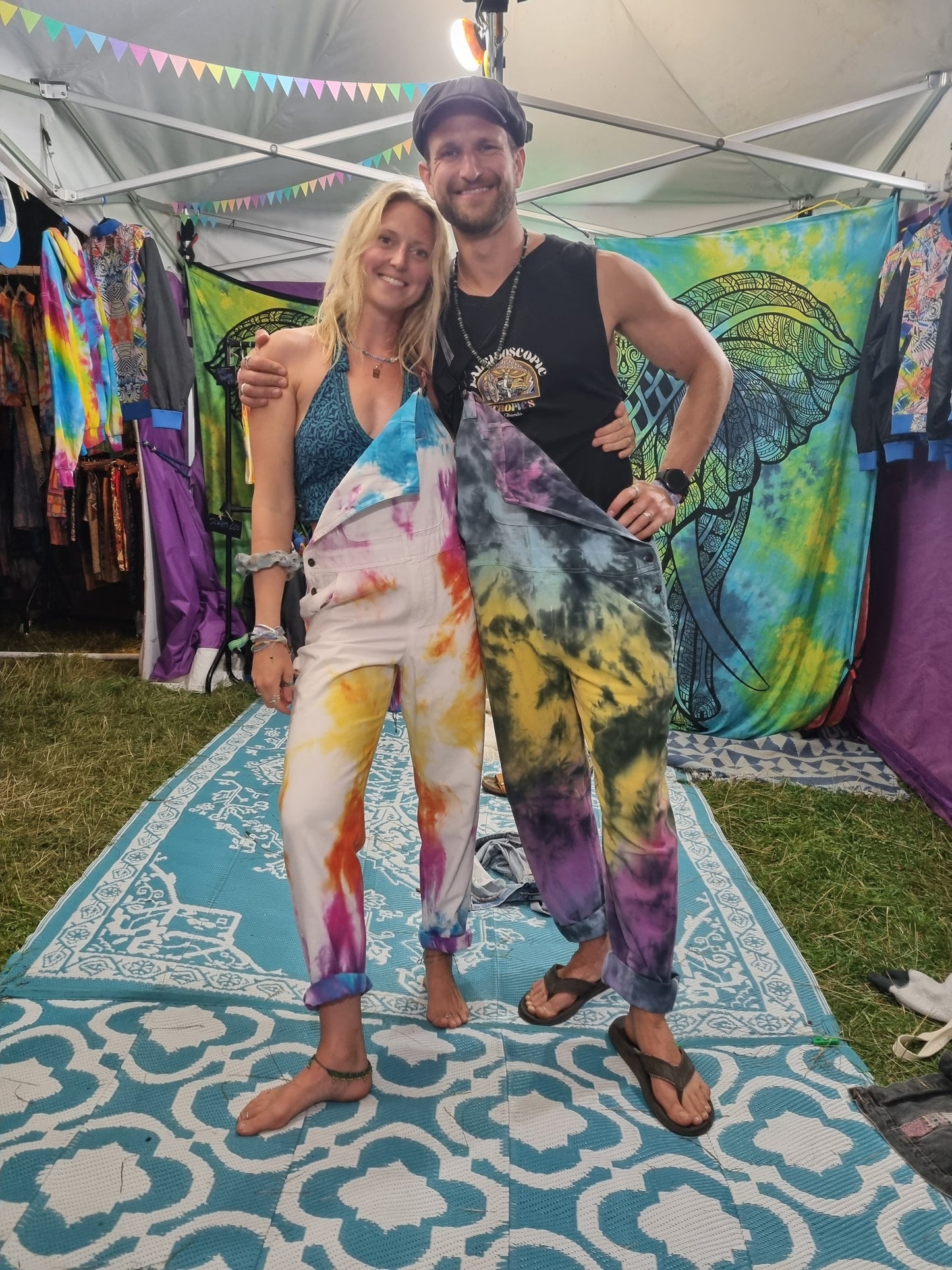 Tie-Dye Dungarees - Adult