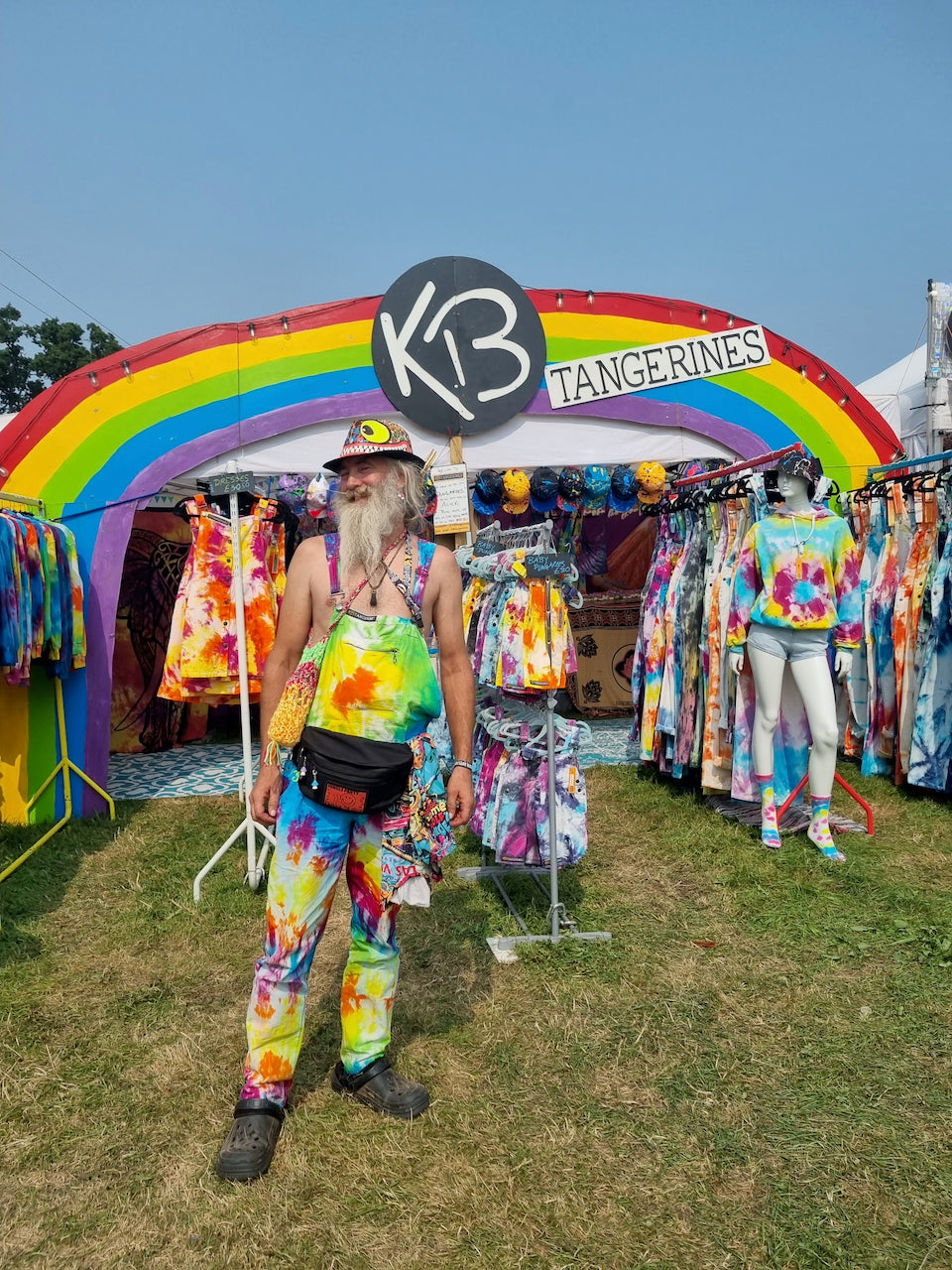 Tie-Dye Dungarees - Adult