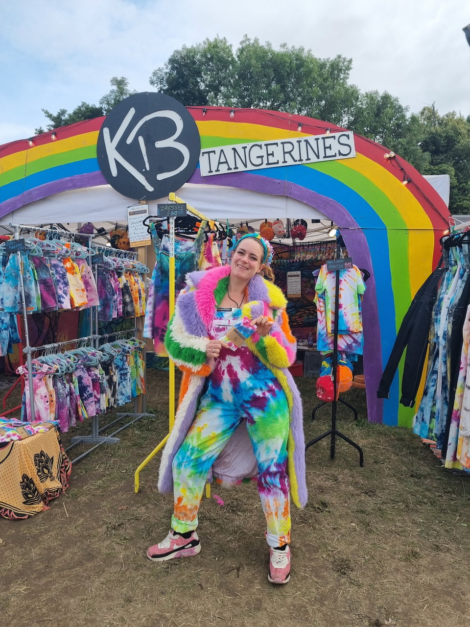 Tie-Dye Dungarees - Adult