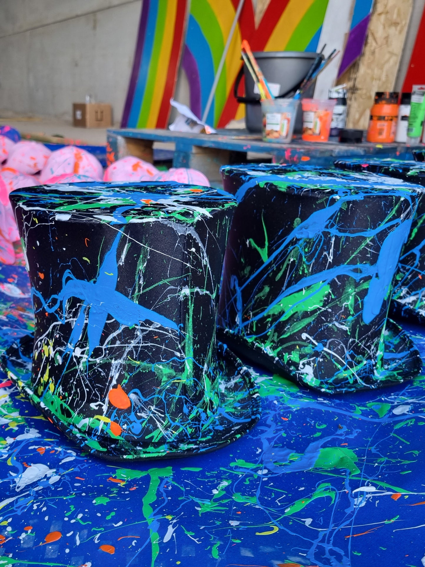 Hand-painted Top Hats!