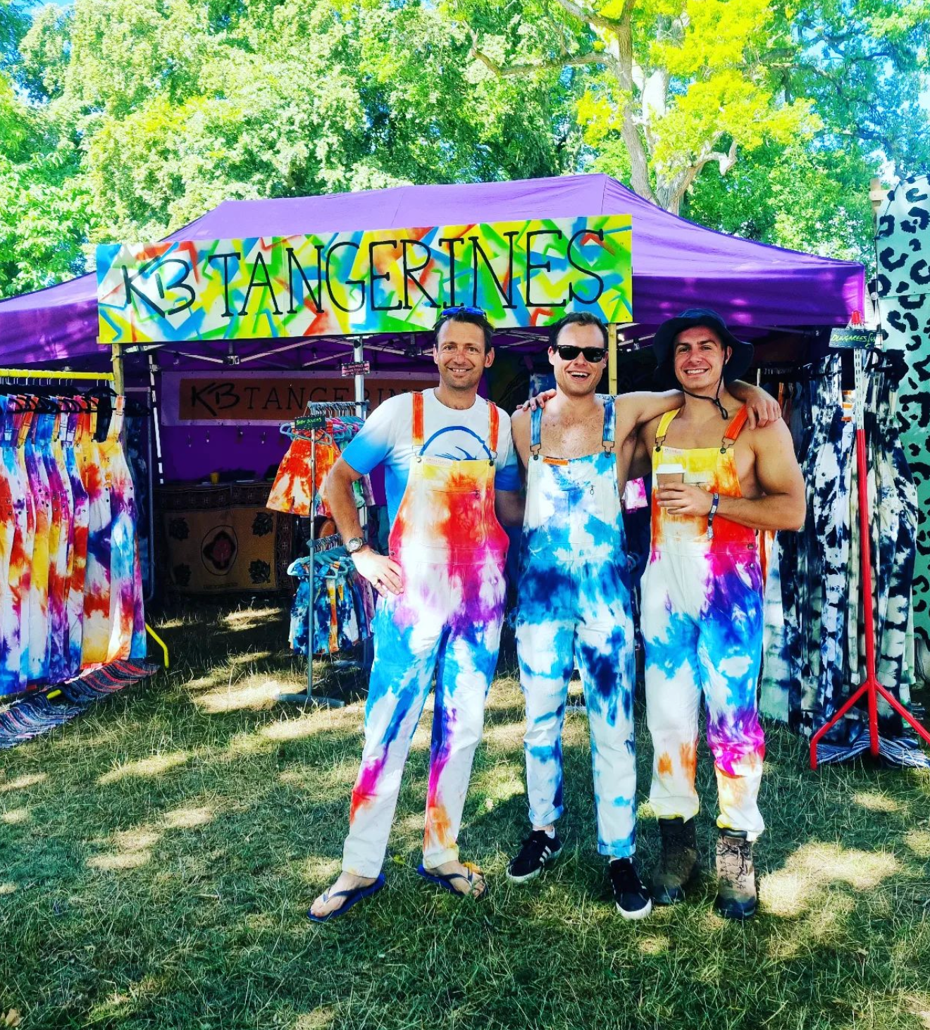 Tie-Dye Dungarees - Adult
