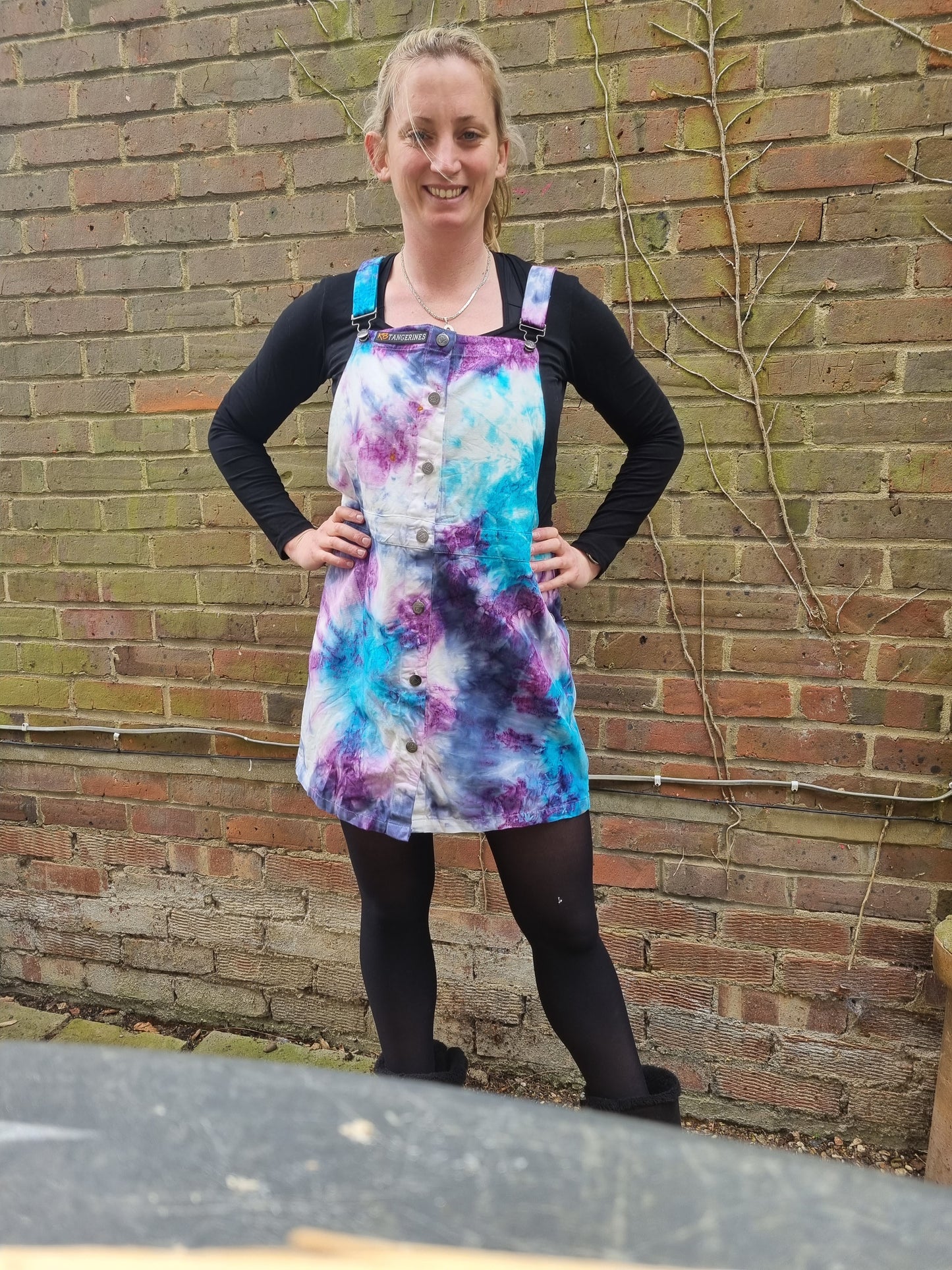 Tie-Dye Dungaree Dress - Adult