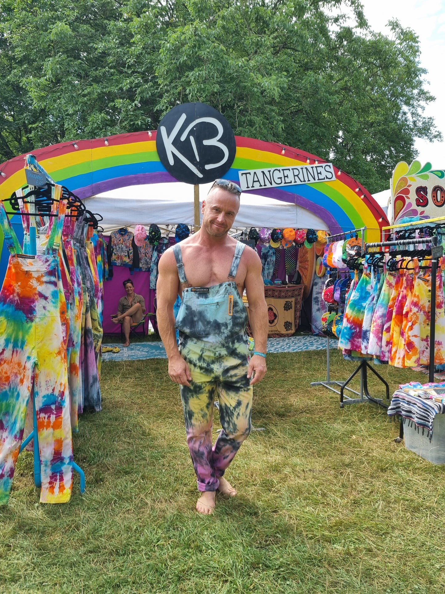 Tie-Dye Dungarees - Adult